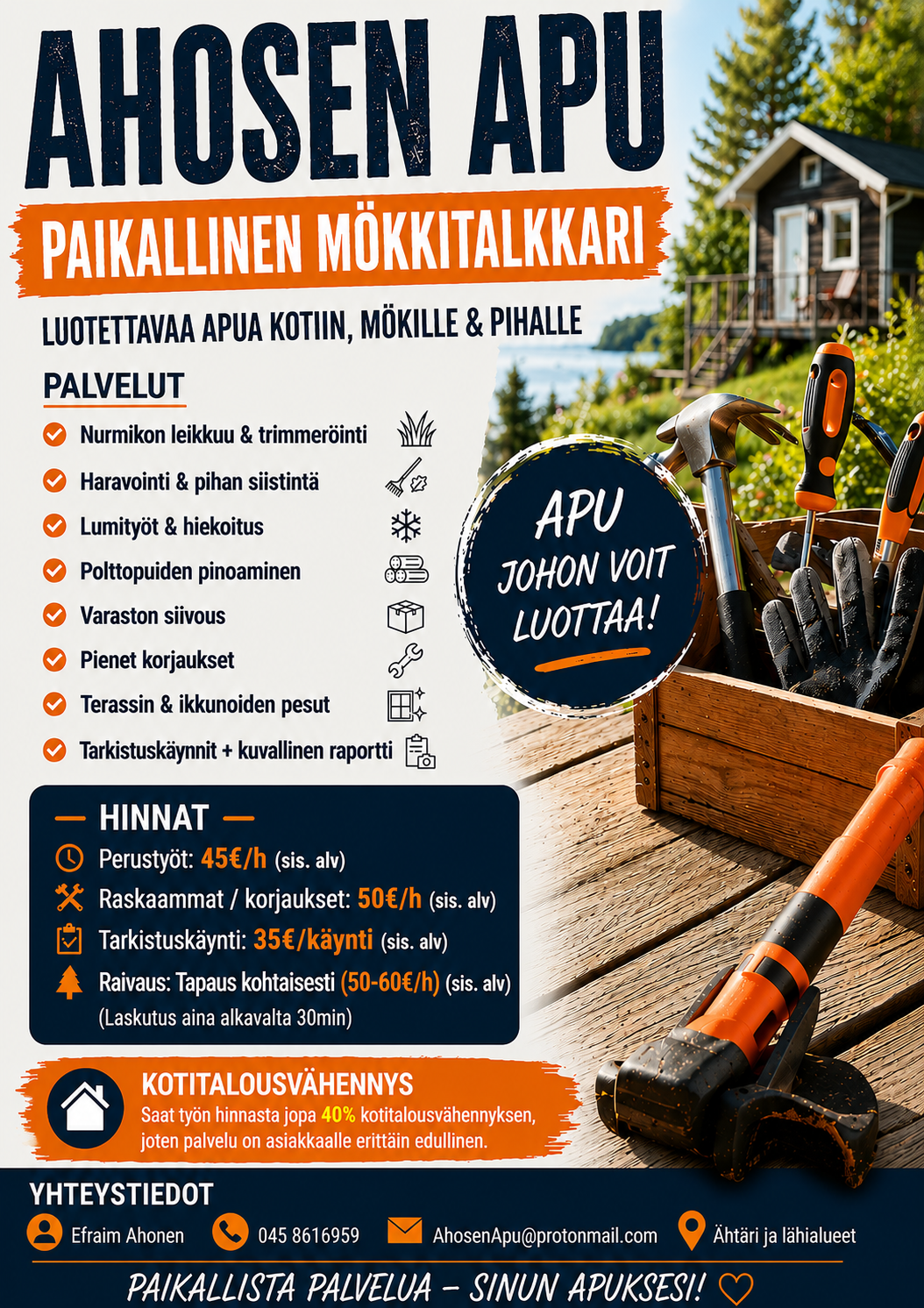 Talkkarin töitä Pirkanmaan alueella 